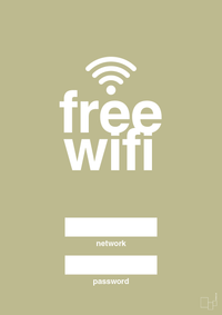 plakat: free wifi