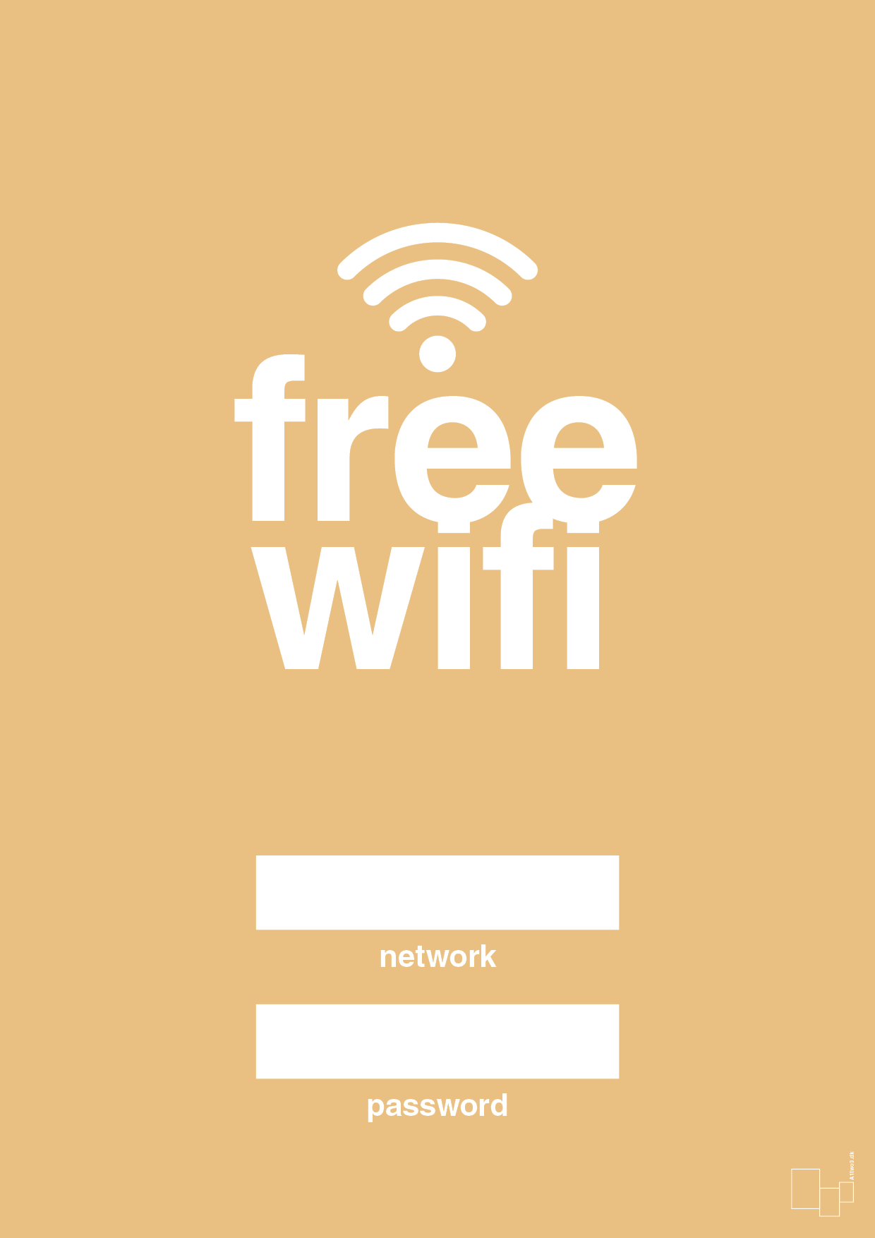 plakat: free wifi - charismatic-Gaming-A1two3