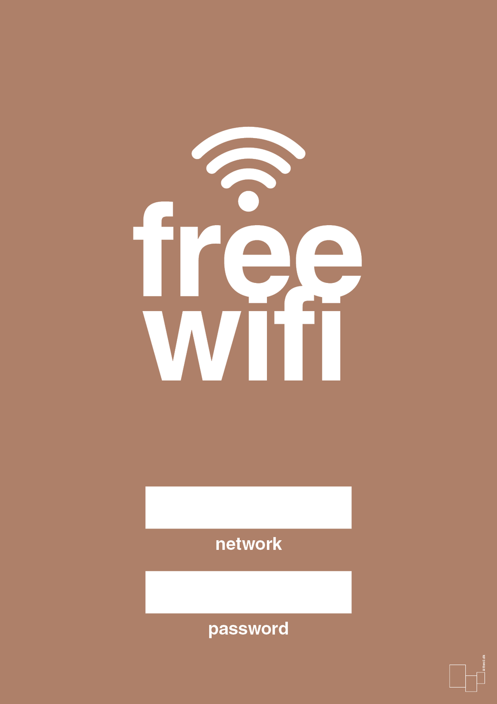 plakat: free wifi - cider spice-Gaming-A1two3