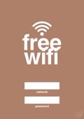 plakat: free wifi - cider spice-Gaming-A1two3
