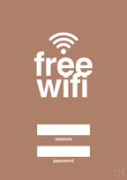 plakat: free wifi - cider spice-Gaming-A1two3