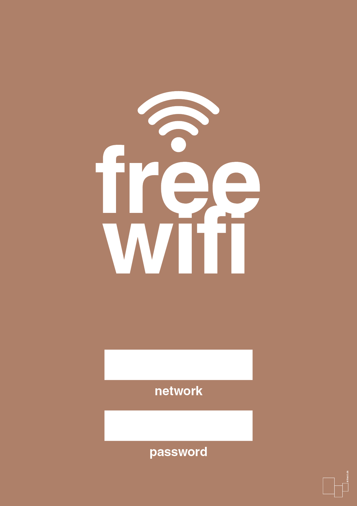 plakat: free wifi - cider spice-Gaming-A1two3