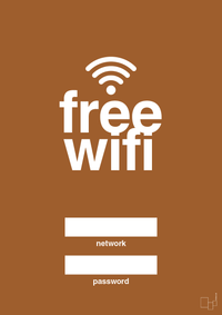 plakat: free wifi