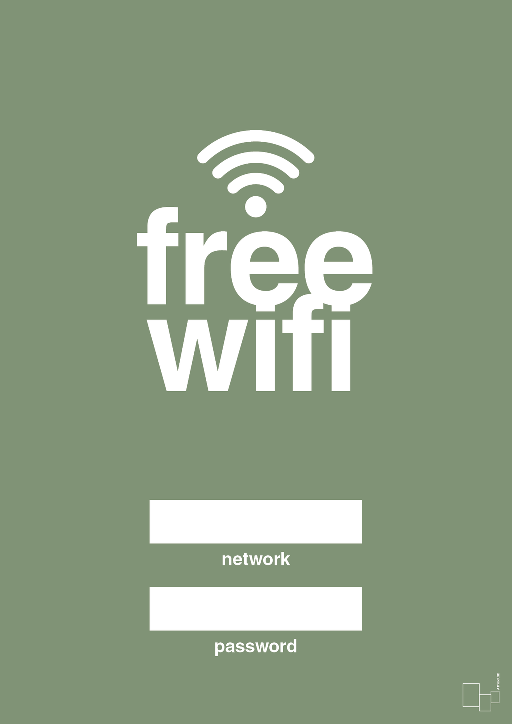 plakat: free wifi - jade-Gaming-A1two3