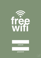 plakat: free wifi - jade-Gaming-A1two3