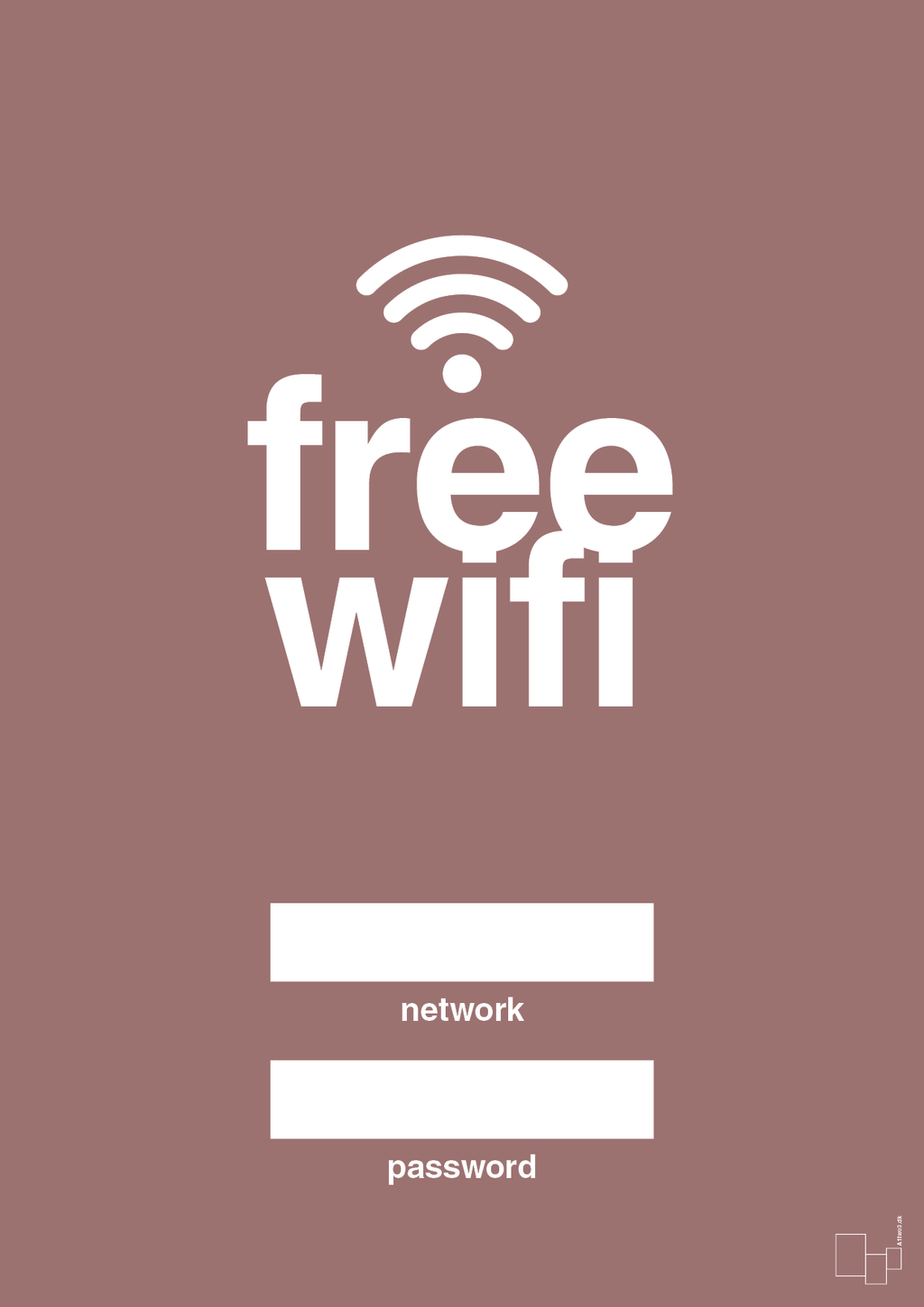 plakat: free wifi - plum-Gaming-A1two3