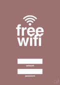 plakat: free wifi - plum-Gaming-A1two3