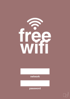 plakat: free wifi - plum-Gaming-A1two3