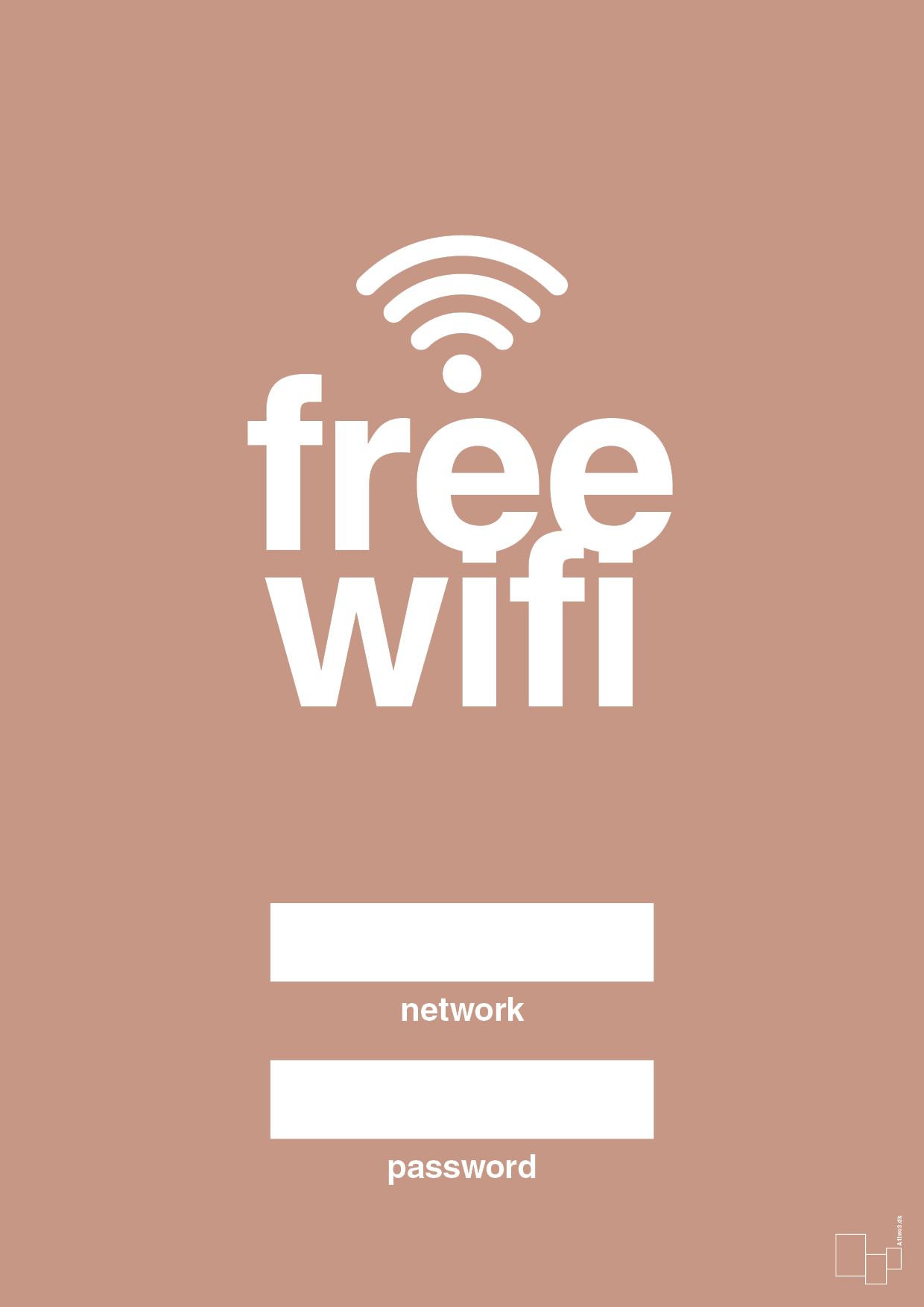 plakat: free wifi - powder-Gaming-A1two3