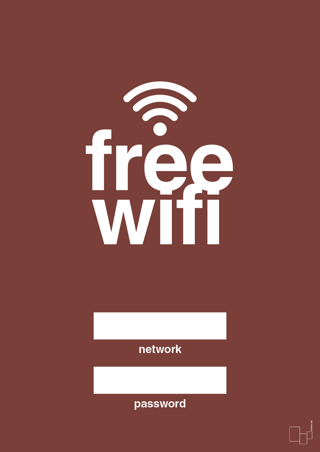 plakat: free wifi - red pepper-Gaming-A1two3