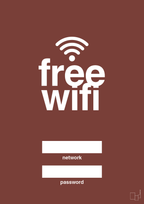 plakat: free wifi - red pepper-Gaming-A1two3