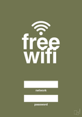plakat: free wifi - secret meadow-Gaming-A1two3
