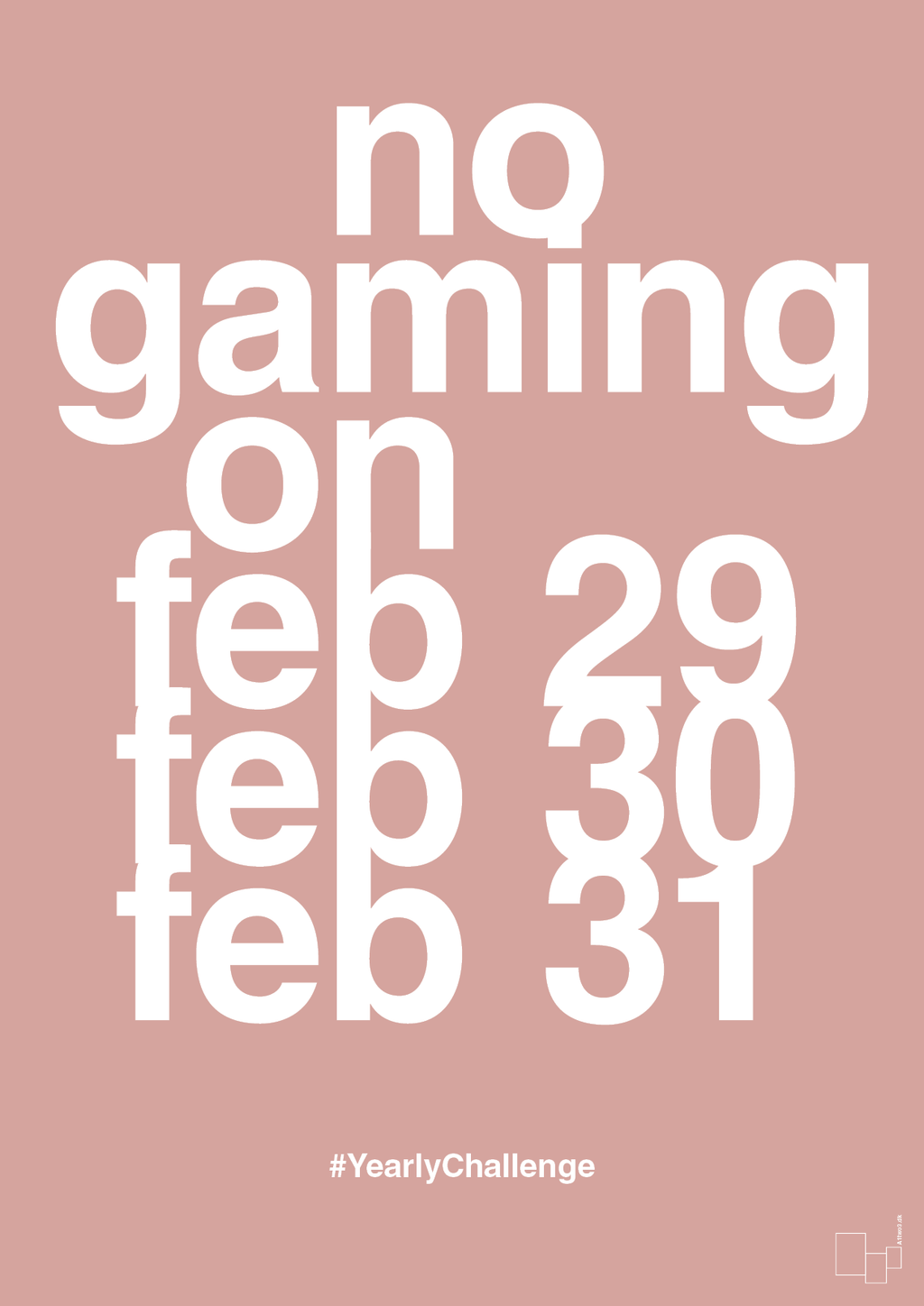 plakat: no gaming on feb 29 30 31 - bubble shell-Gaming-A1two3