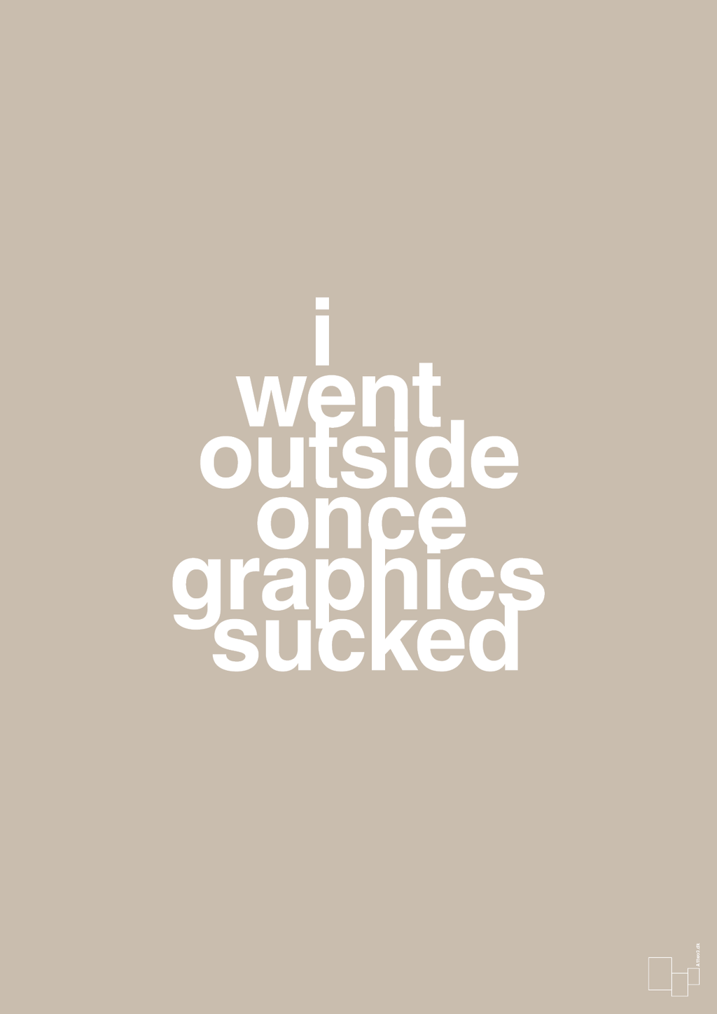 plakat: i went outside once graphics sucked - creamy mushroom-Gaming-A1two3