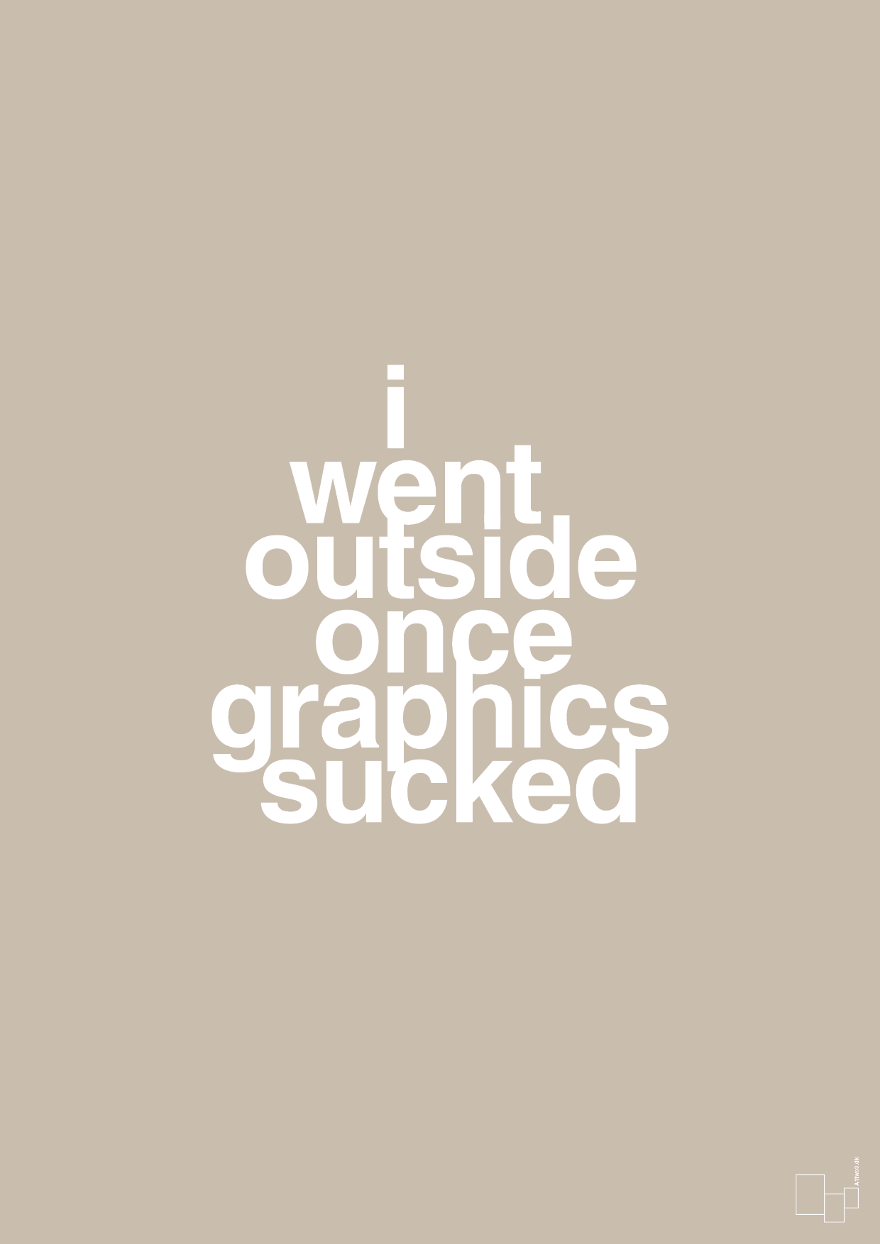 plakat: i went outside once graphics sucked - creamy mushroom-Gaming-A1two3
