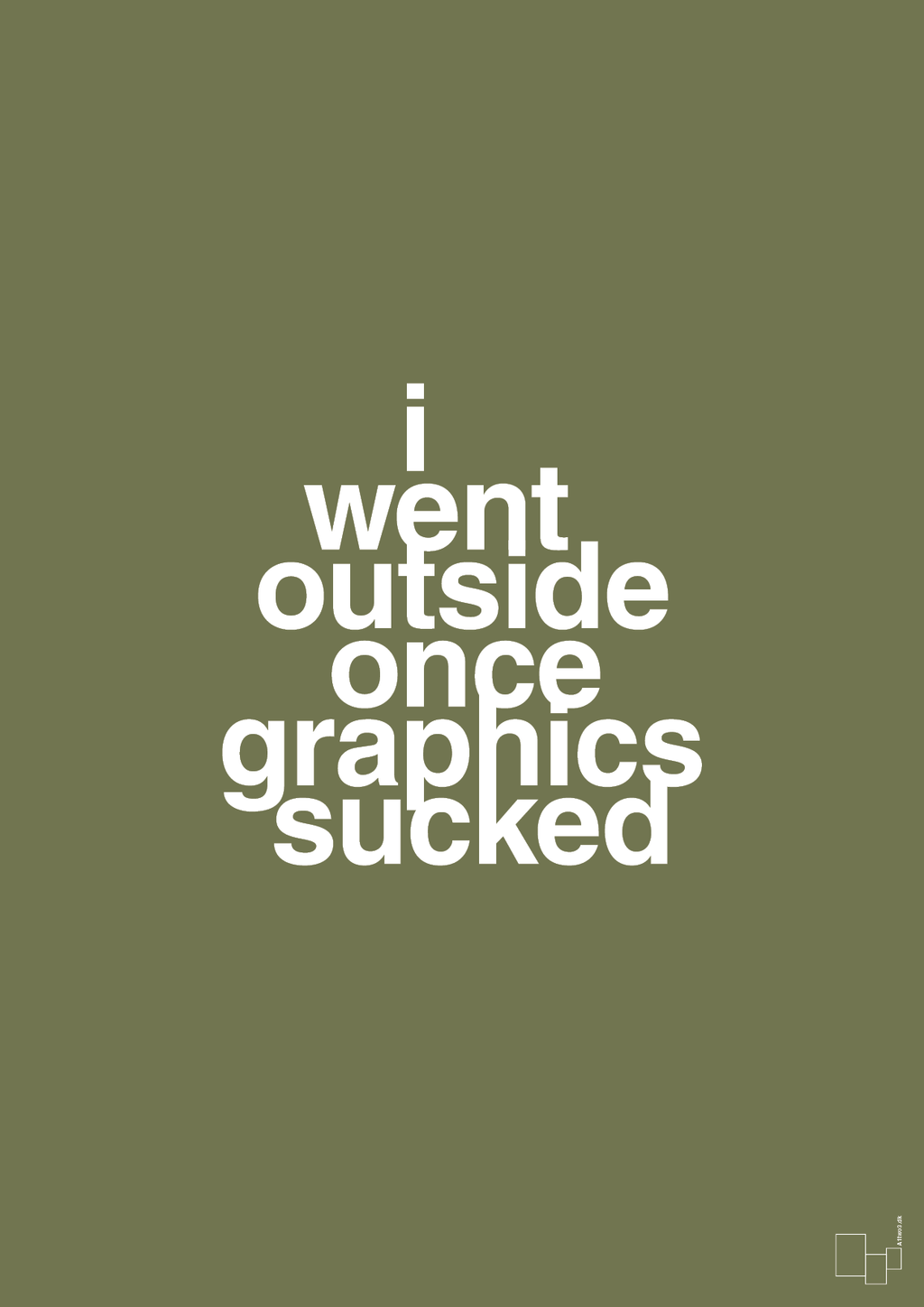 plakat: i went outside once graphics sucked - secret meadow-Gaming-A1two3