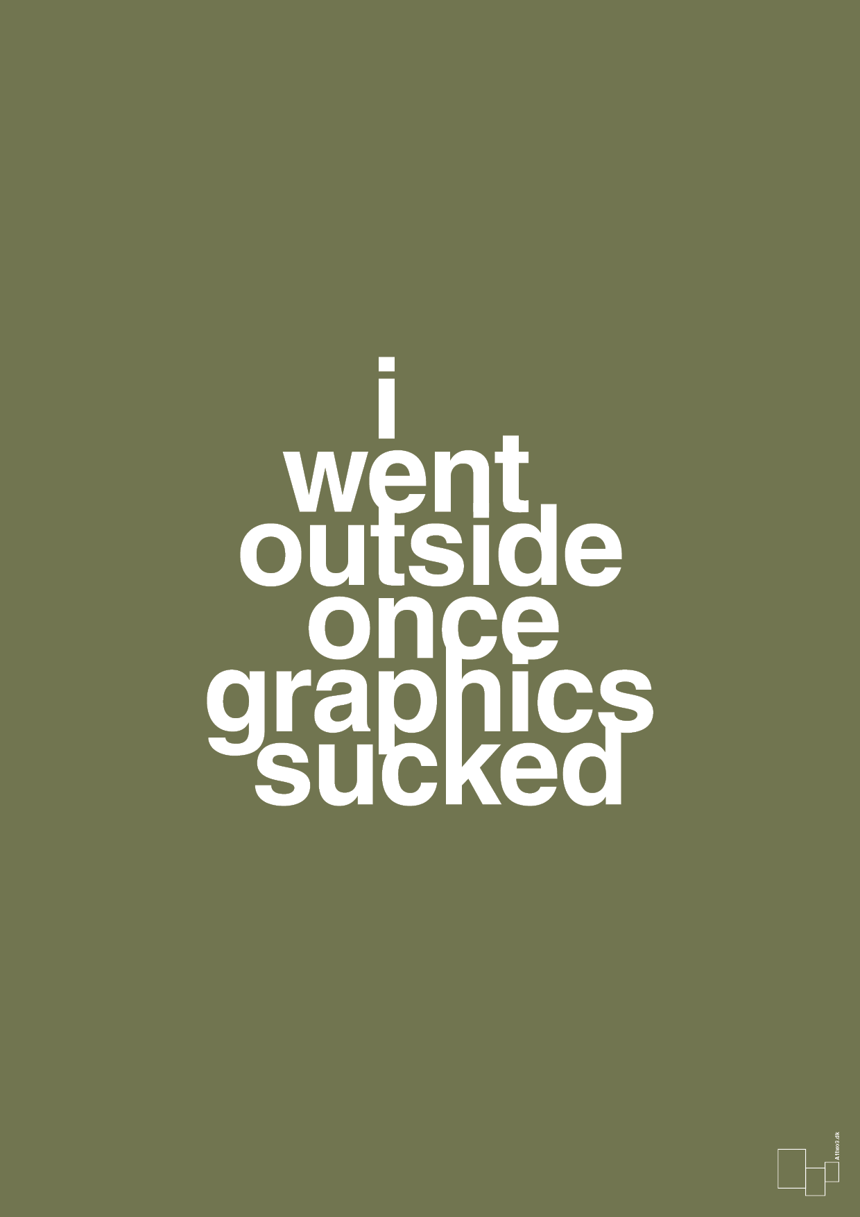 plakat: i went outside once graphics sucked - secret meadow-Gaming-A1two3
