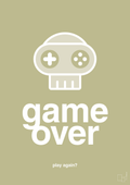 plakat: game over - back to nature-Gaming-A1two3