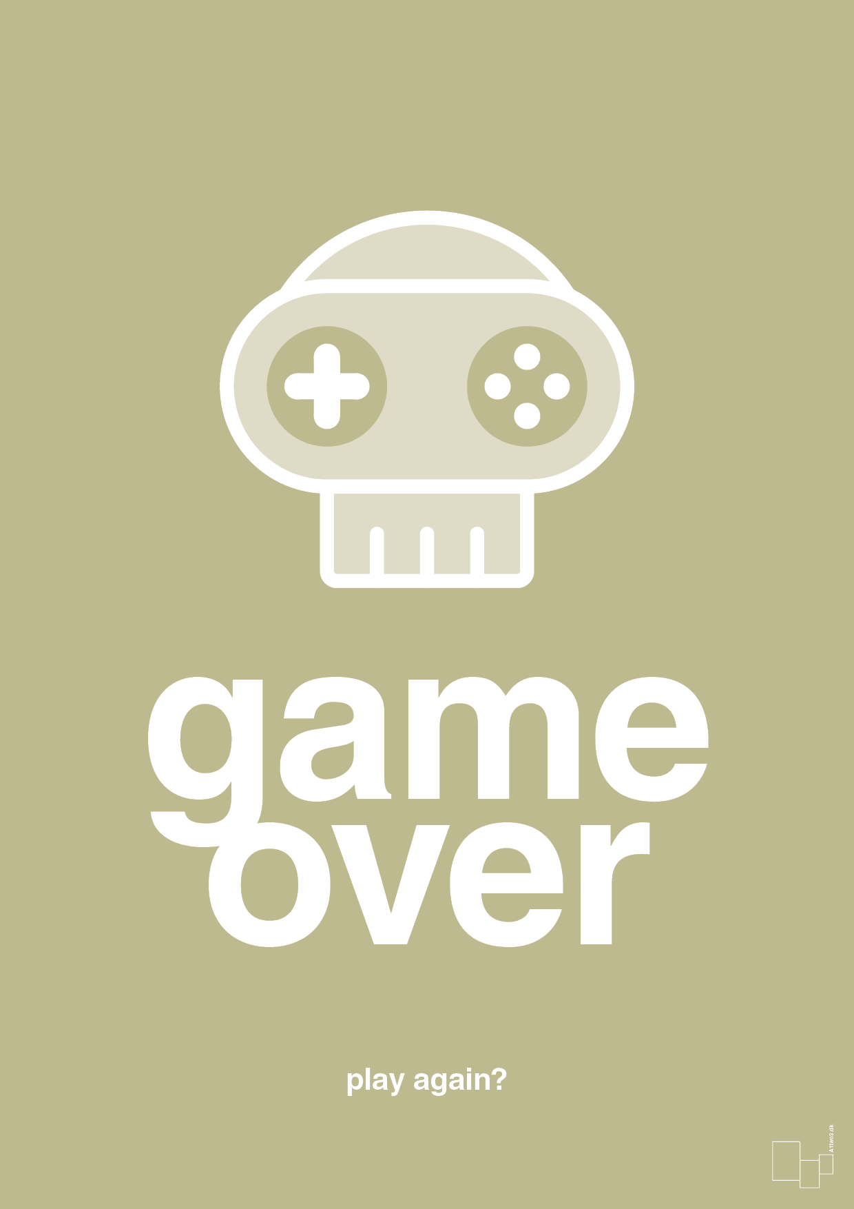 plakat: game over - back to nature-Gaming-A1two3