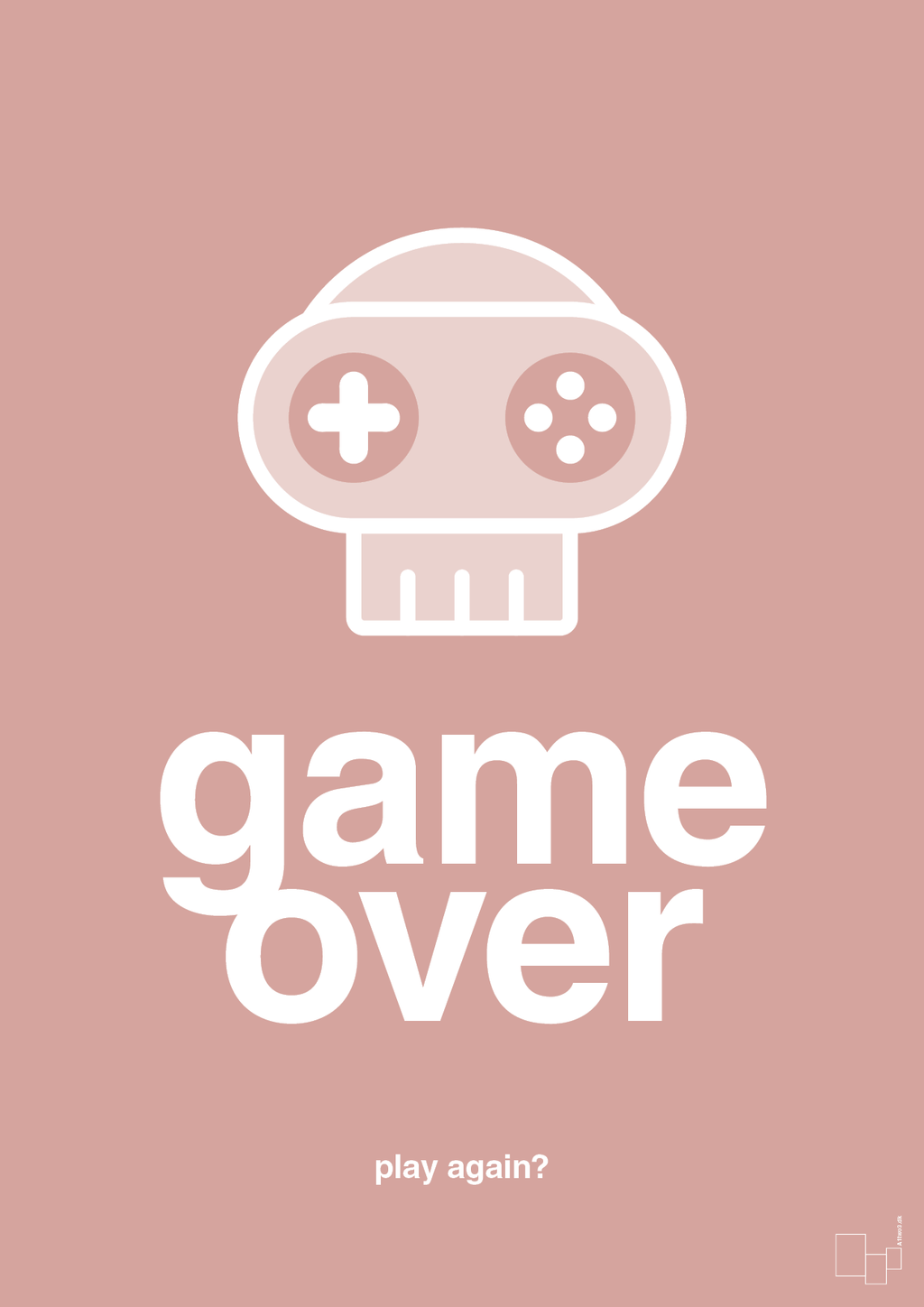 plakat: game over - bubble shell-Gaming-A1two3