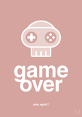 plakat: game over - bubble shell-Gaming-A1two3