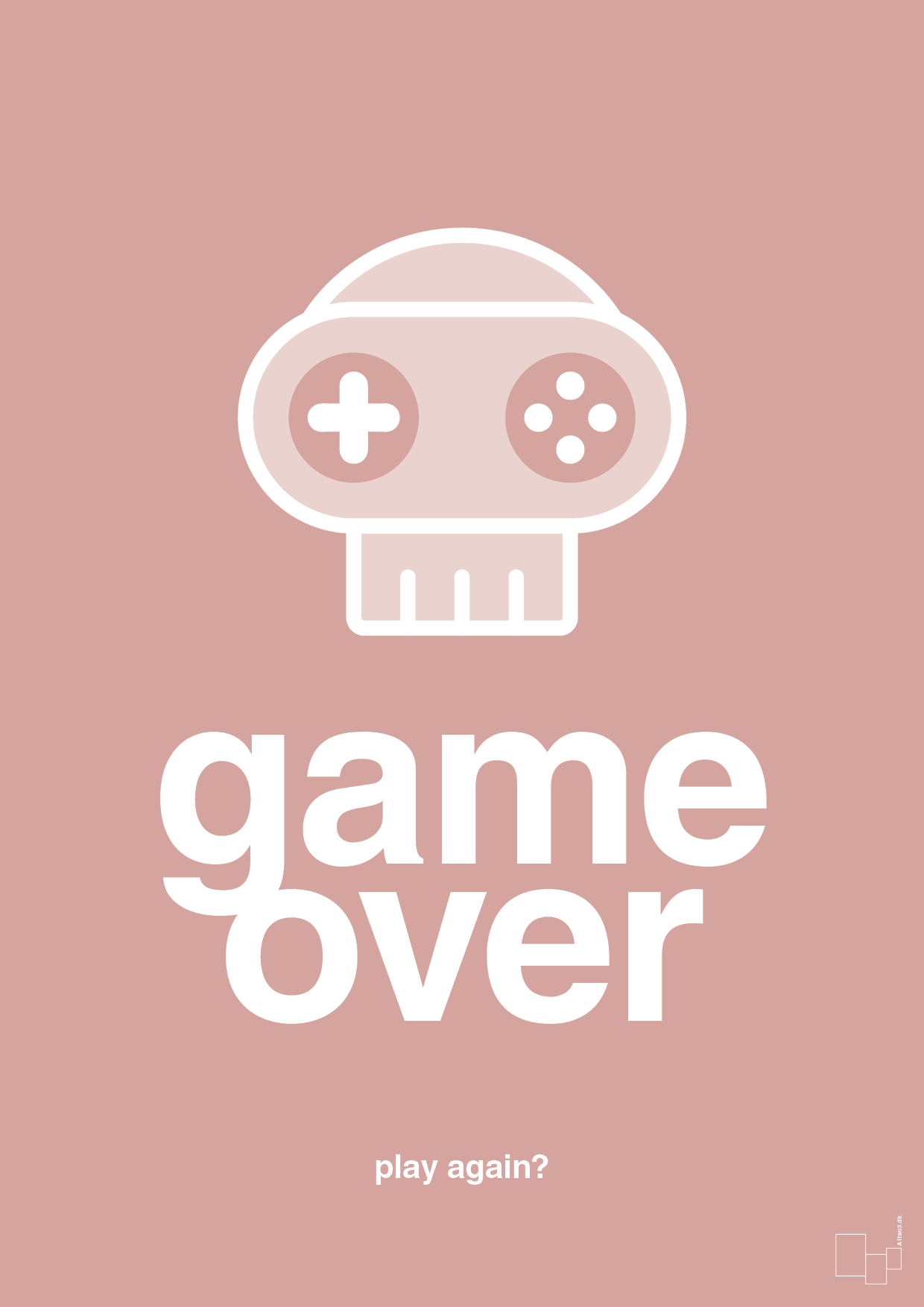 plakat: game over - bubble shell-Gaming-A1two3