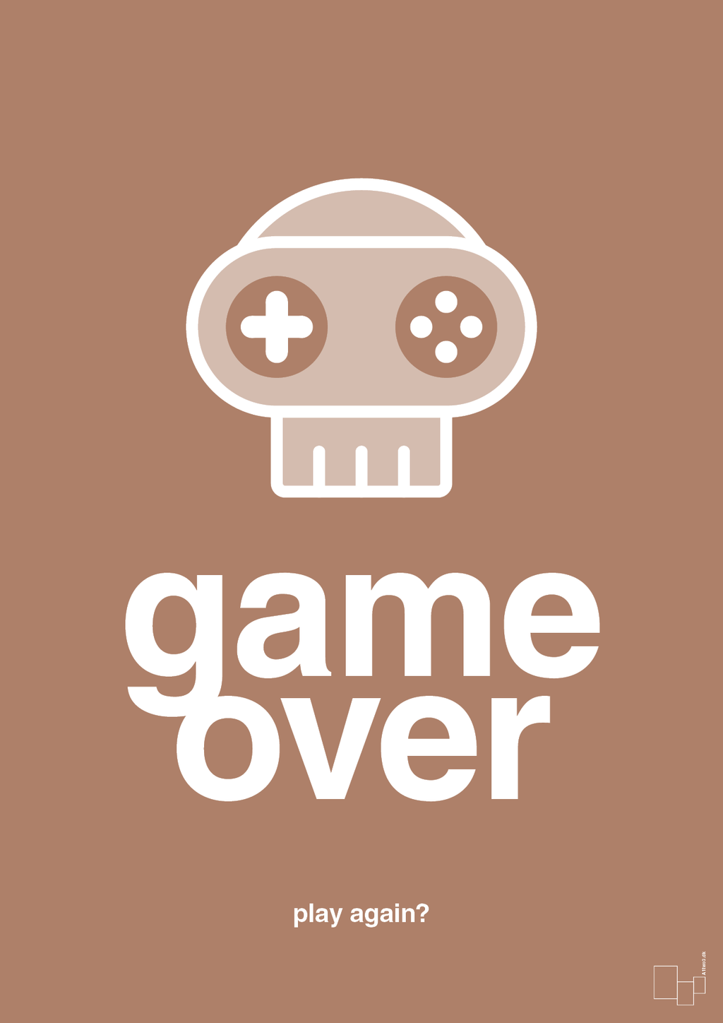 plakat: game over - cider spice-Gaming-A1two3