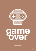 plakat: game over - cider spice-Gaming-A1two3