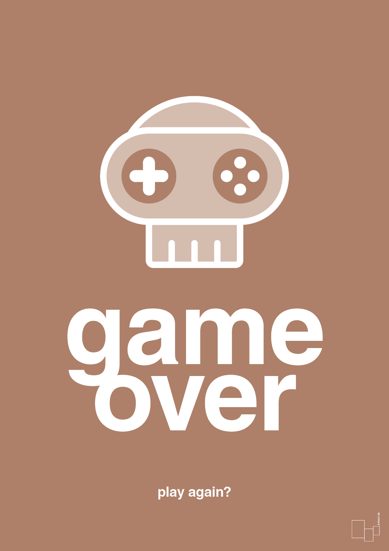 plakat: game over - cider spice-Gaming-A1two3