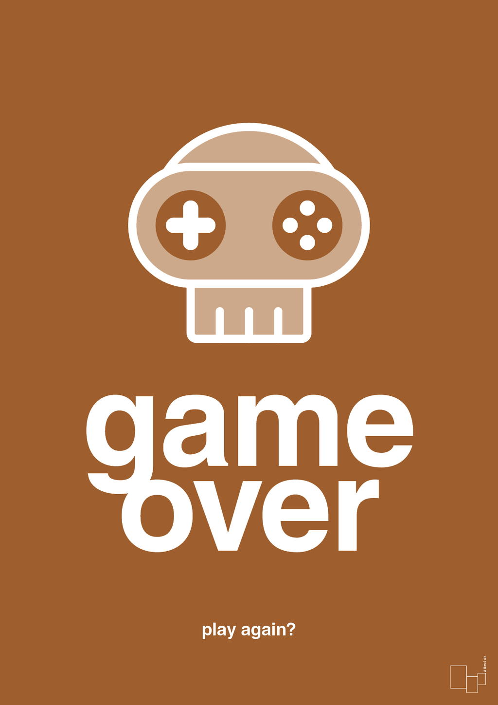 plakat: game over - cognac-Gaming-A1two3
