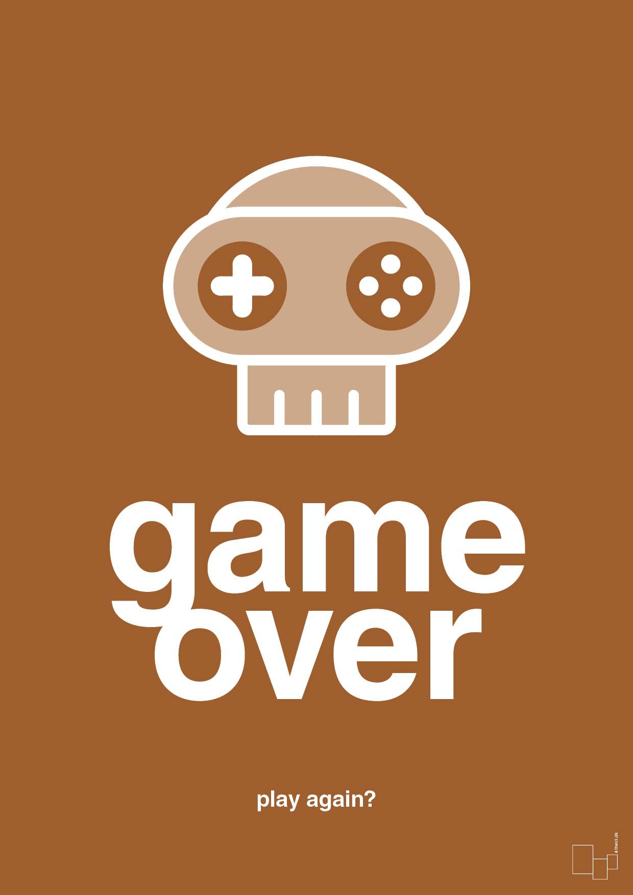 plakat: game over - cognac-Gaming-A1two3