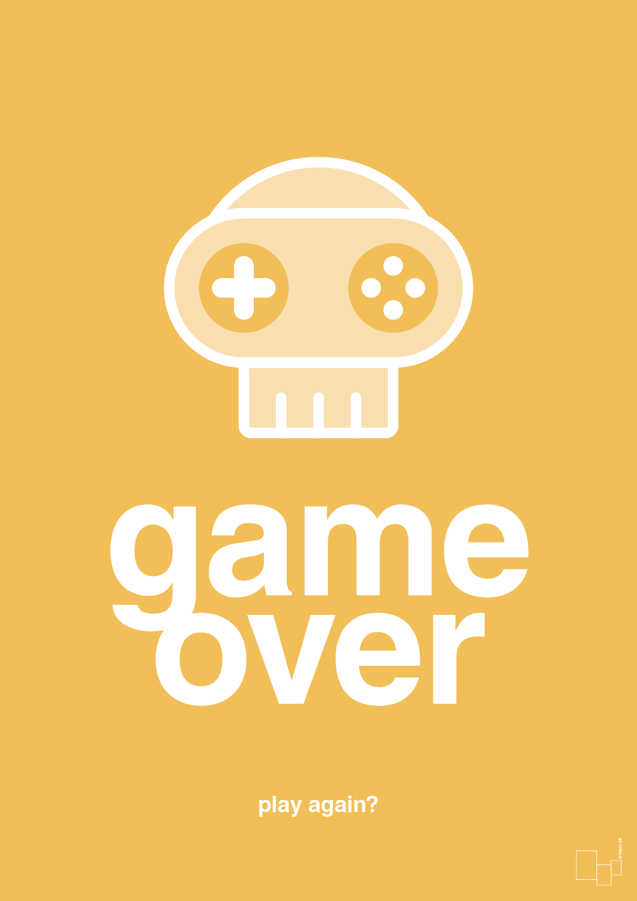 plakat: game over - honeycomb-Gaming-A1two3