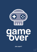 plakat: game over - lapis blue-Gaming-A1two3