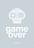 plakat: game over - light drizzle-Gaming-A1two3