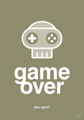 plakat: game over - misty forrest-Gaming-A1two3