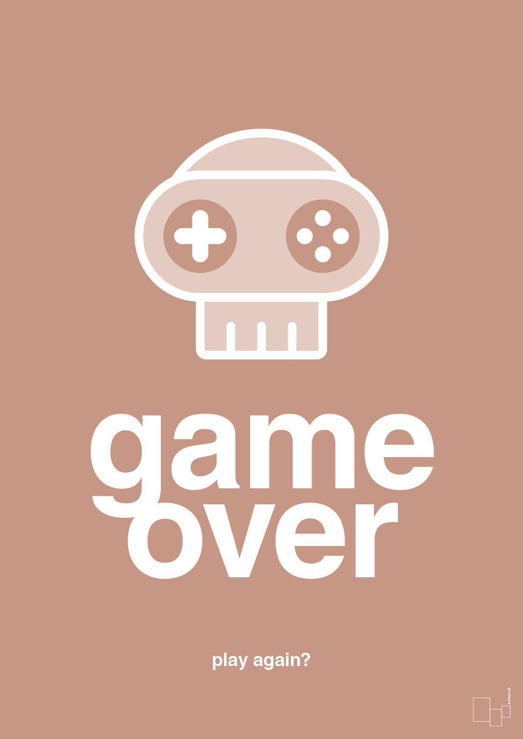 plakat: game over - powder-Gaming-A1two3