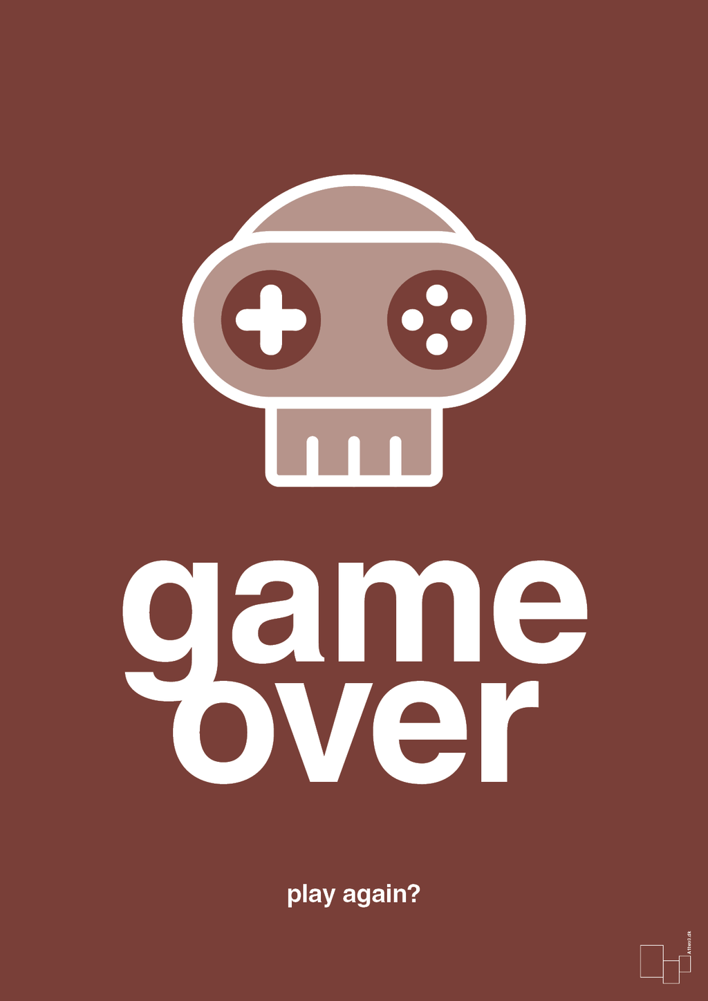 plakat: game over - red pepper-Gaming-A1two3