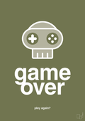 plakat: game over - secret meadow-Gaming-A1two3