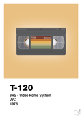 plakat: videobånd t-120 - charismatic-Retro-A1two3