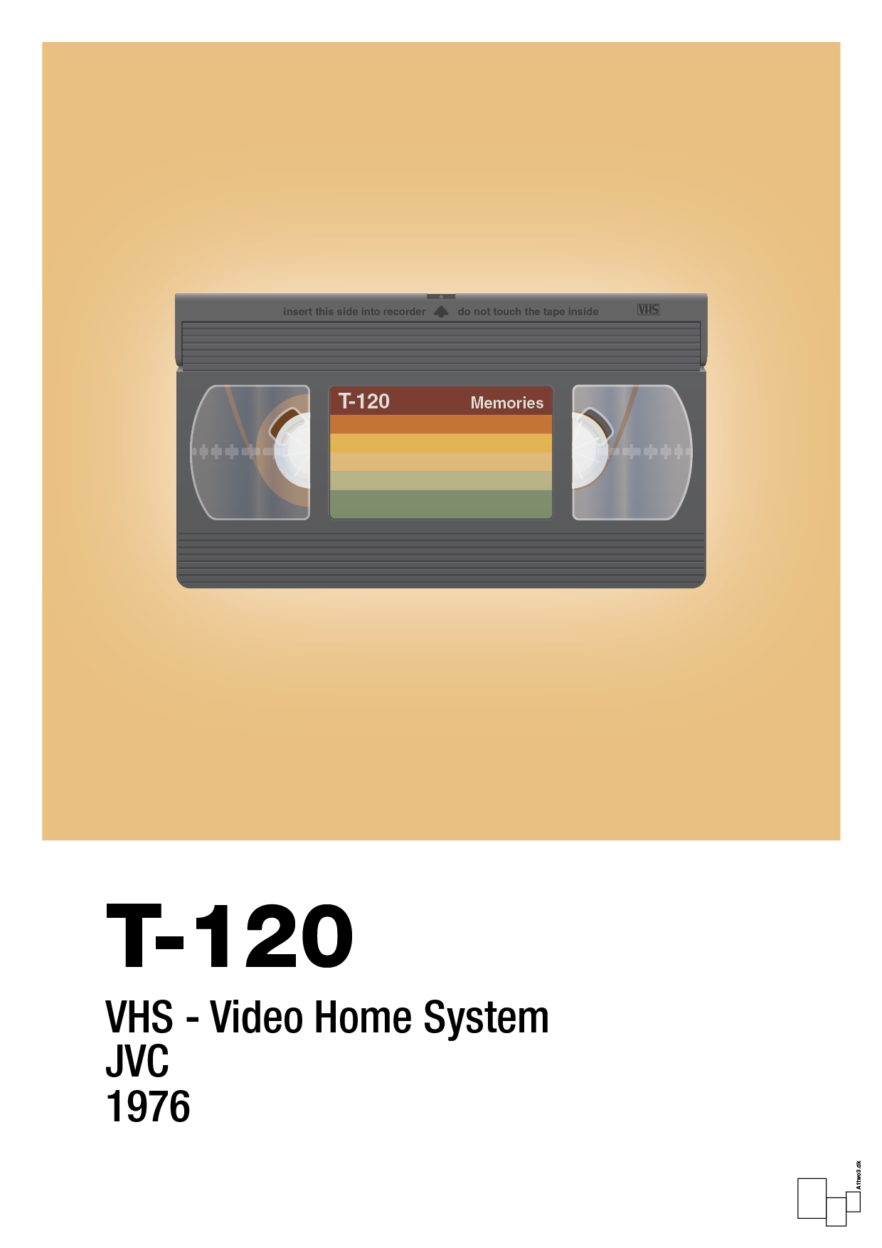 plakat: videobånd t-120 - charismatic-Retro-A1two3