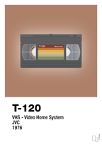 plakat: videobånd t-120 - cider spice-Retro-A1two3