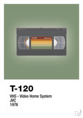 plakat: videobånd t-120 - jade-Retro-A1two3