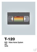 plakat: videobånd t-120 - light drizzle-Retro-A1two3