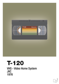 plakat: videobånd t-120 - misty forrest-Retro-A1two3