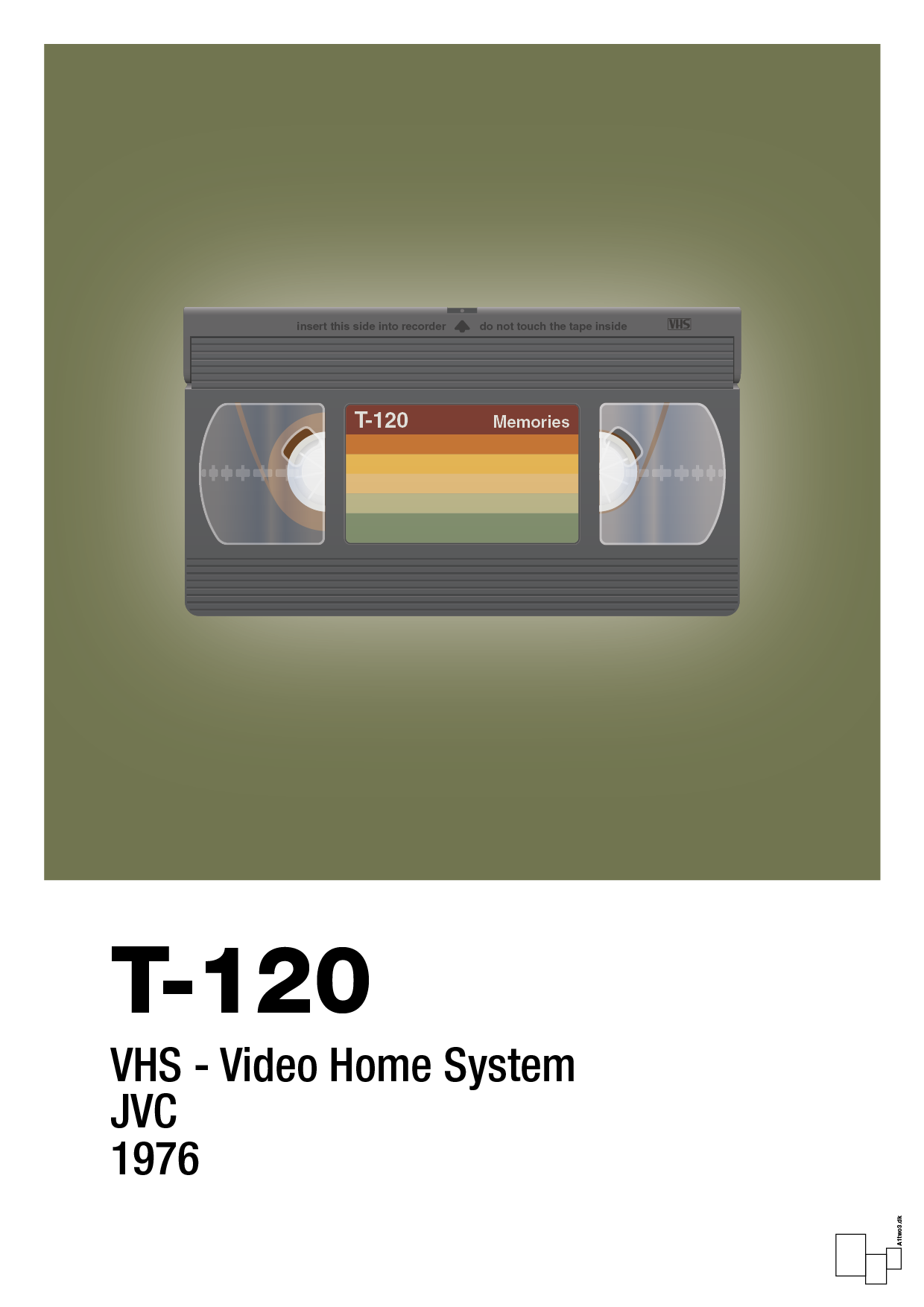 plakat: videobånd t-120 - secret meadow-Retro-A1two3