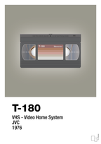 plakat: videobånd t-180 - battleship gray-Retro-A1two3