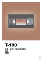 plakat: videobånd t-180 - cider spice-Retro-A1two3