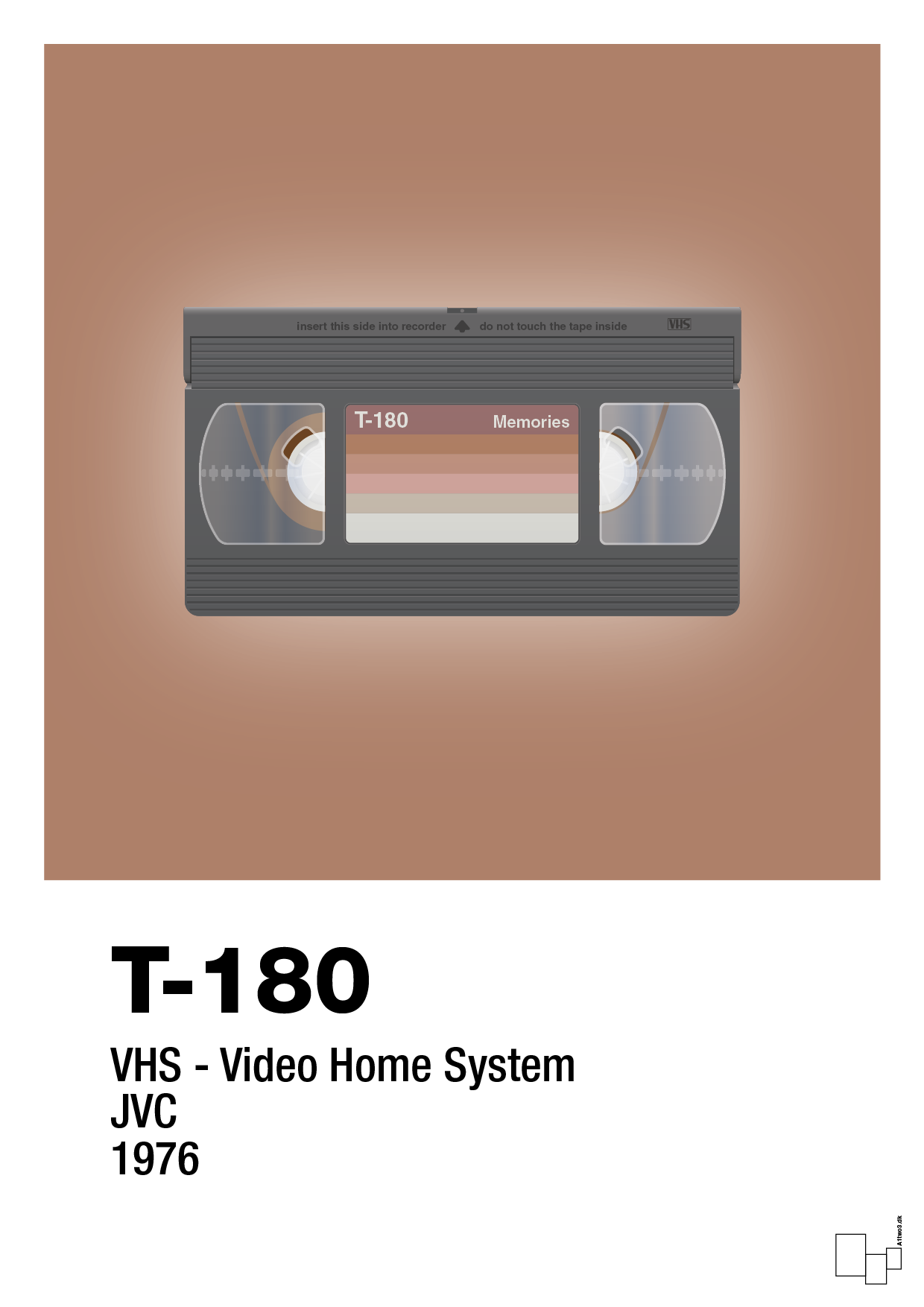 plakat: videobånd t-180 - cider spice-Retro-A1two3