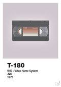 plakat: videobånd t-180 - dusty lilac-Retro-A1two3