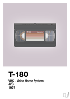 plakat: videobånd t-180 - dusty lilac-Retro-A1two3